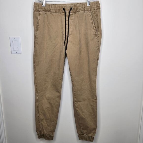 OLD NAVY Modern Jogger Pants Tan Built In Flex Size S - Picture 1 of 10